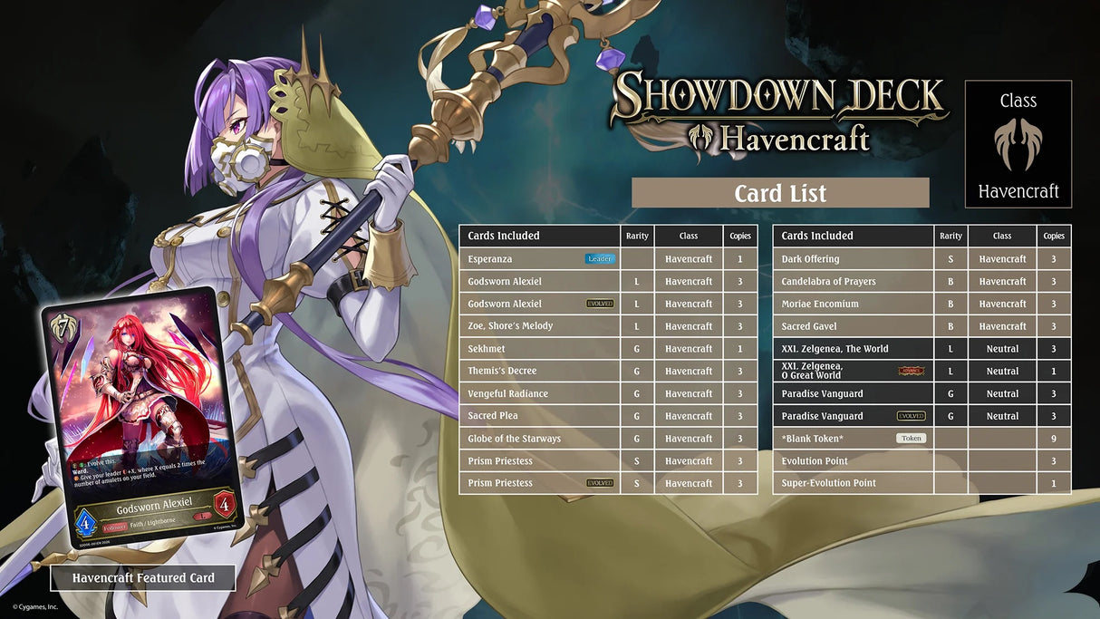 Shadowverse: Evolve - Showdown Deck - Havencraft