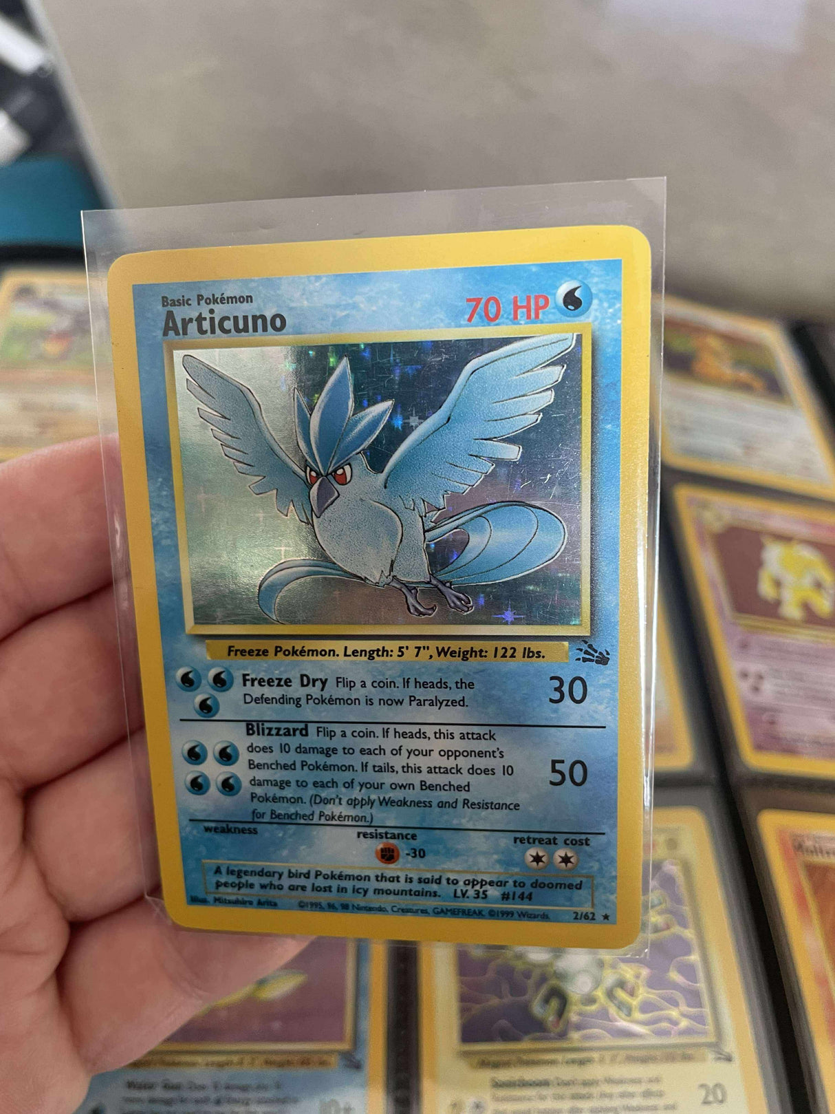 Pokemon - Complete 1999 Fossil Set 62/62 - Excellent to Lightly Played Condition - JET Cards