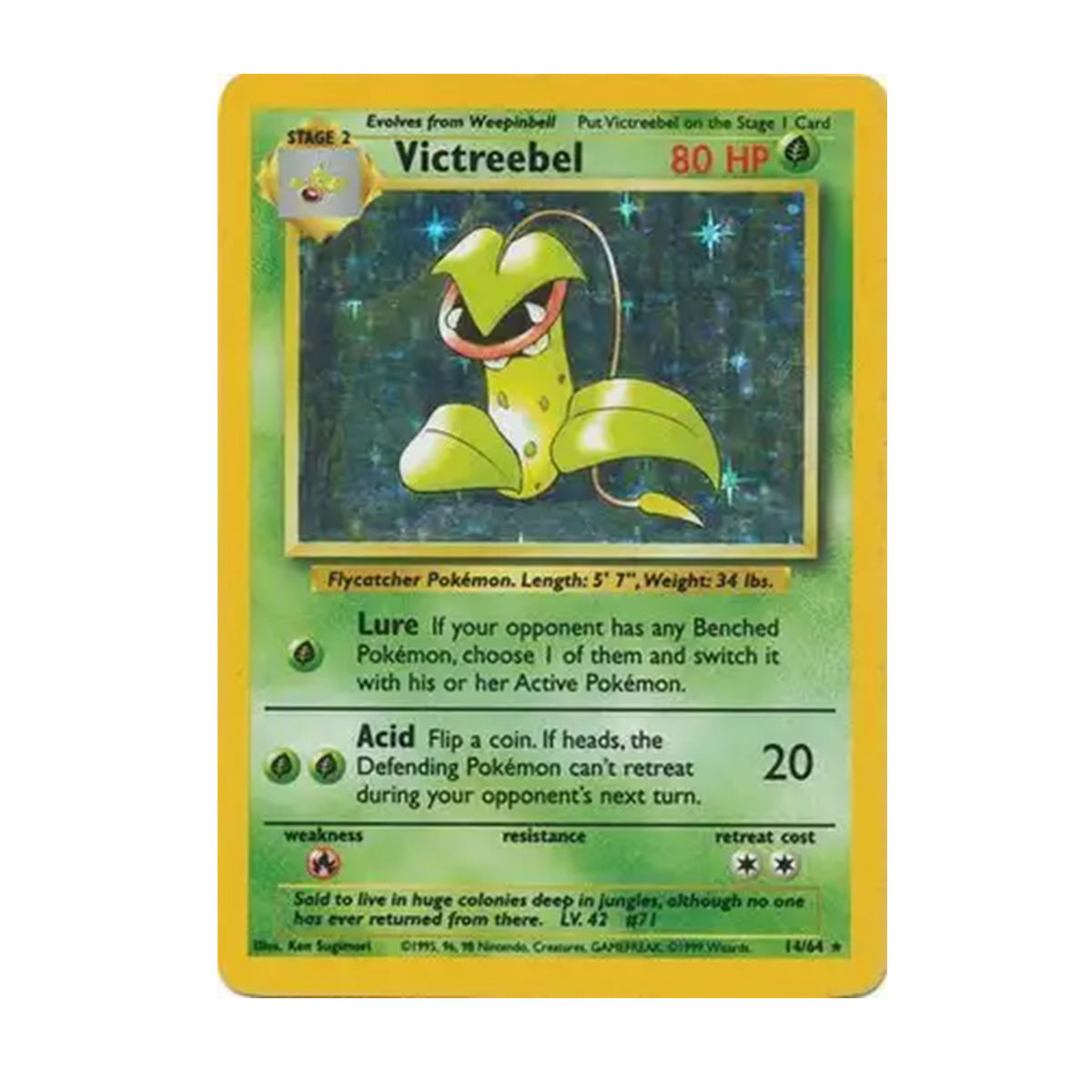 Victreebel 14/64 - Base Set - Jungle - Holo Rare