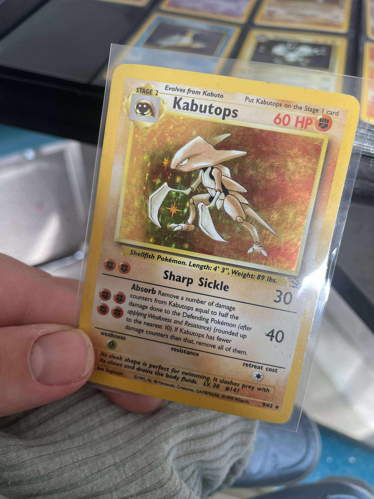 Pokemon - Complete 1999 Fossil Set 62/62 - Excellent to Lightly Played Condition - JET Cards