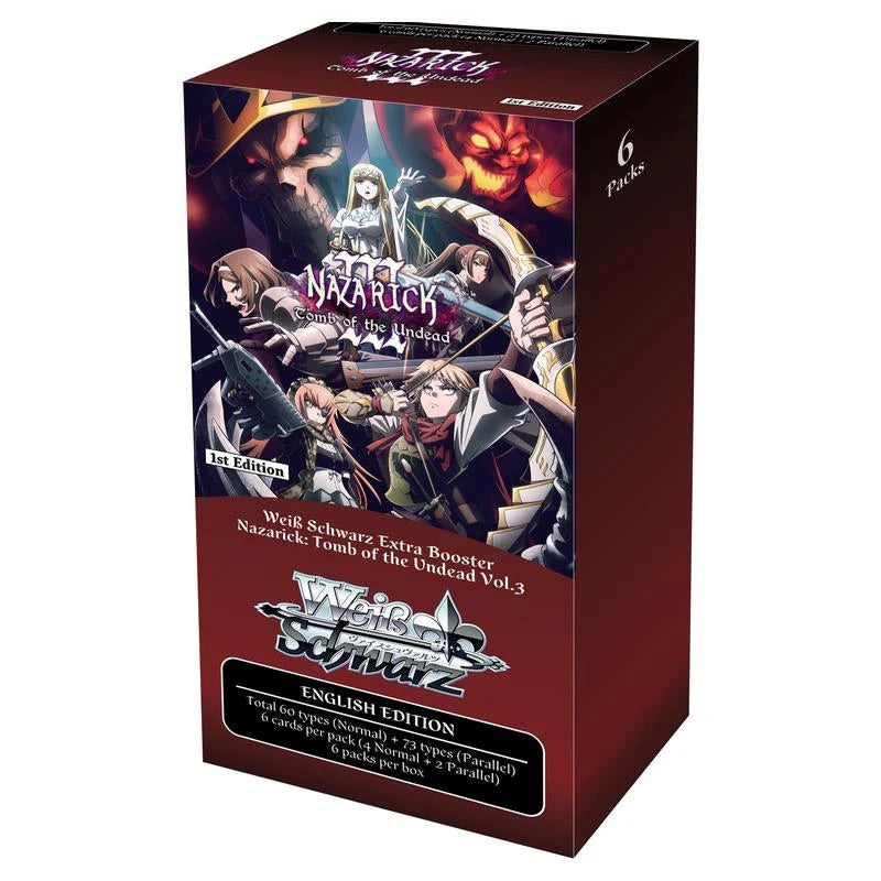 Weiss Schwarz - Nazarick: Tomb of the Undead Vol.3 - Extra Booster Box (6 Packs) - JET Cards