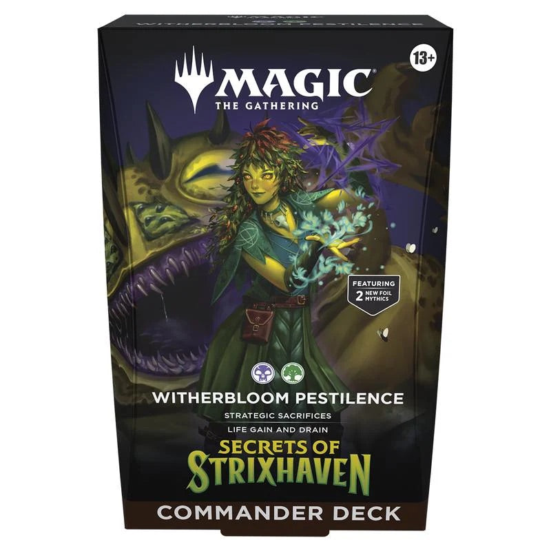 Magic The Gathering - Secrets of Strixhaven - Commander Deck - Witherbloom Pestilence - JET Cards