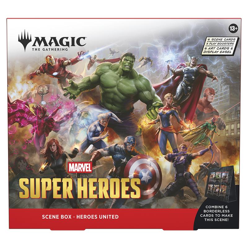 Magic The Gathering - Marvel Super Heroes - Scene Box - Heroes United - JET Cards