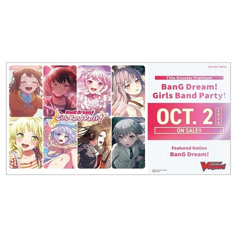 Cardfight!! Vanguard - BanG Dream! Girls Band Party! - Title Premium Booster Box (10 Packs)