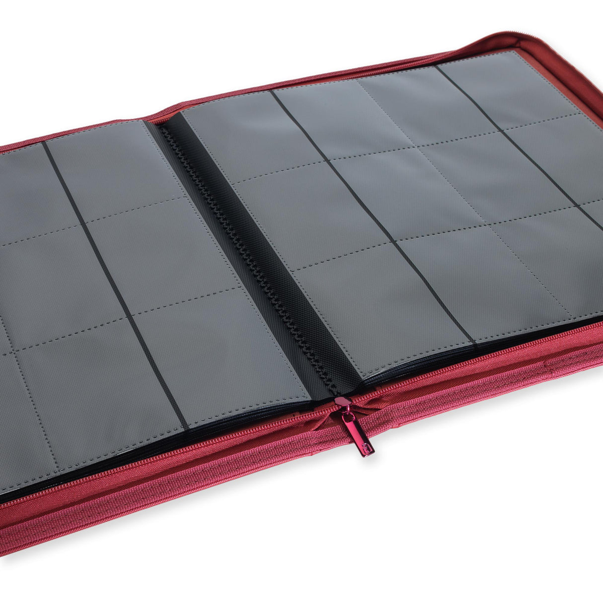 Vault X - 12-Pocket Exo-Tec® - Zip Binder - Metallic Red