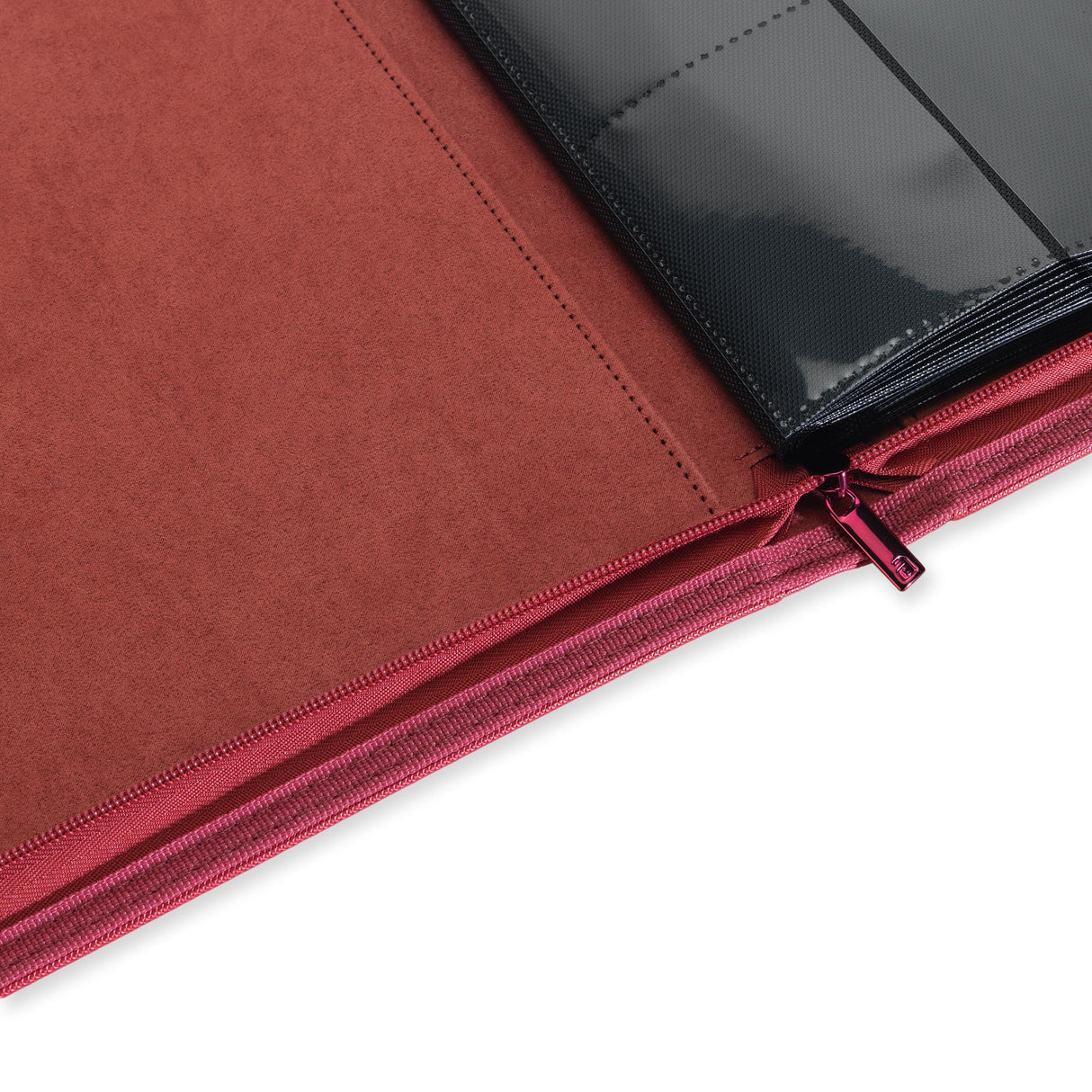Vault X - 12-Pocket Exo-Tec® - Zip Binder - Metallic Red