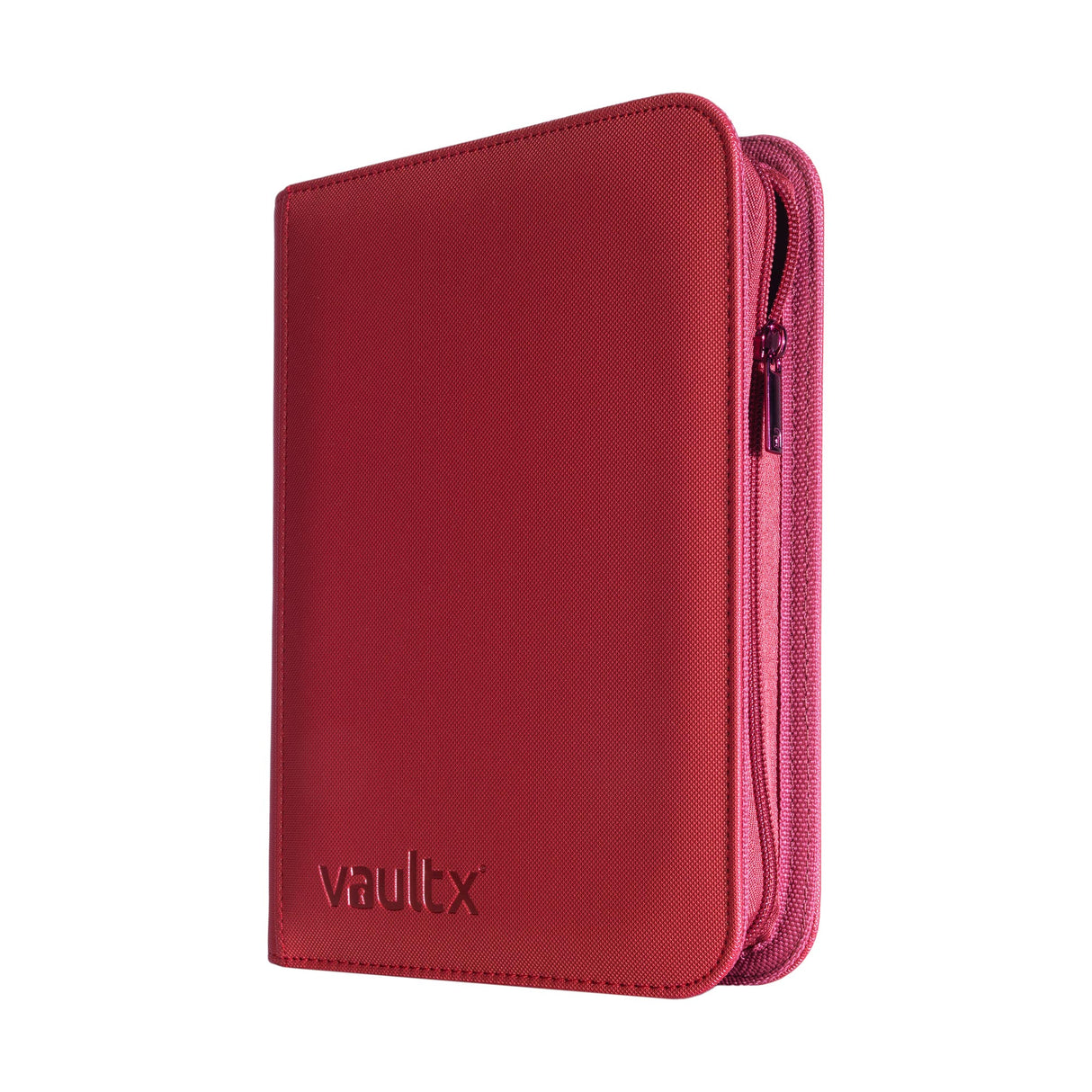 Vault X - 4-Pocket Exo-Tec® - Zip Binder - Metallic Red