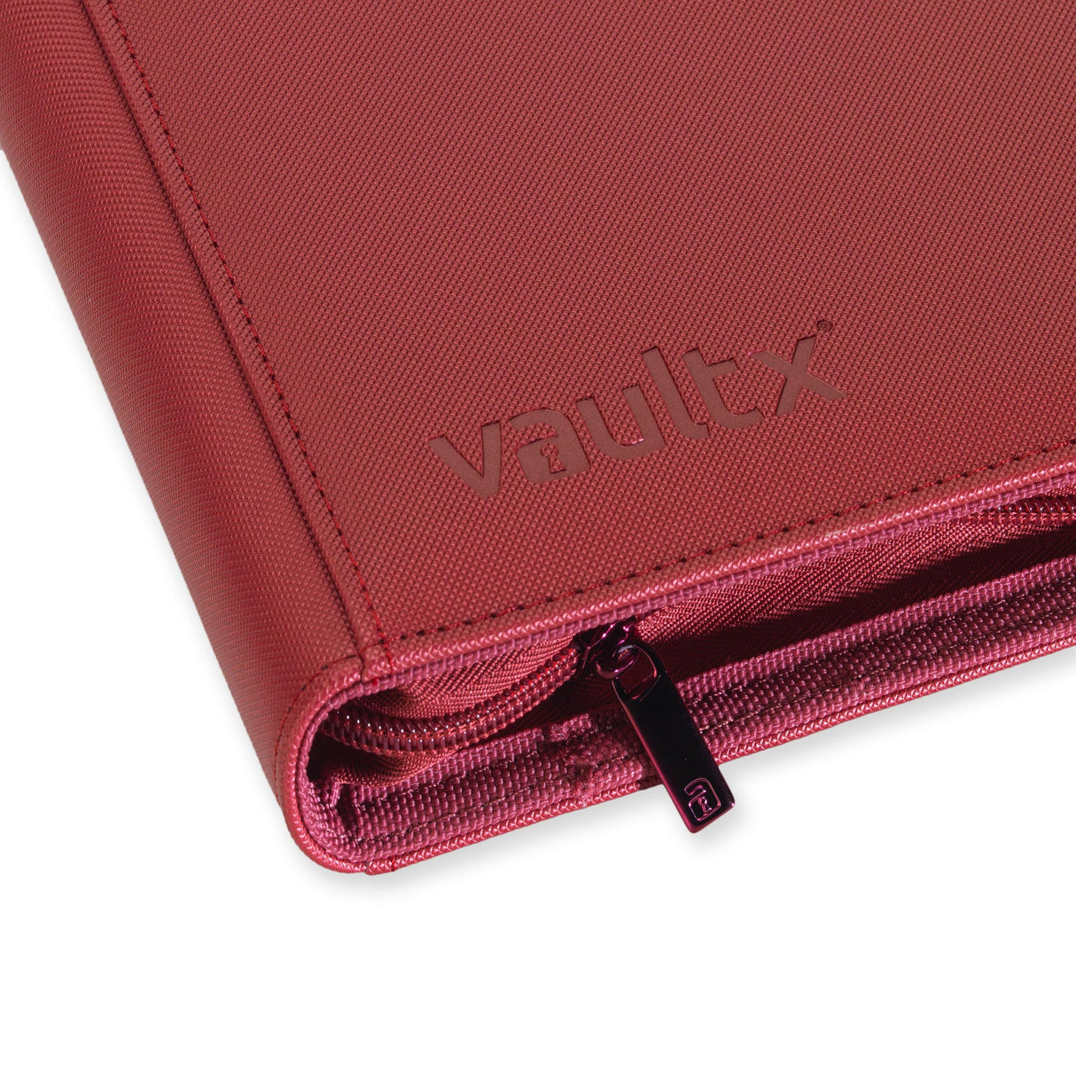 Vault X - 4-Pocket Exo-Tec® - Zip Binder - Metallic Red