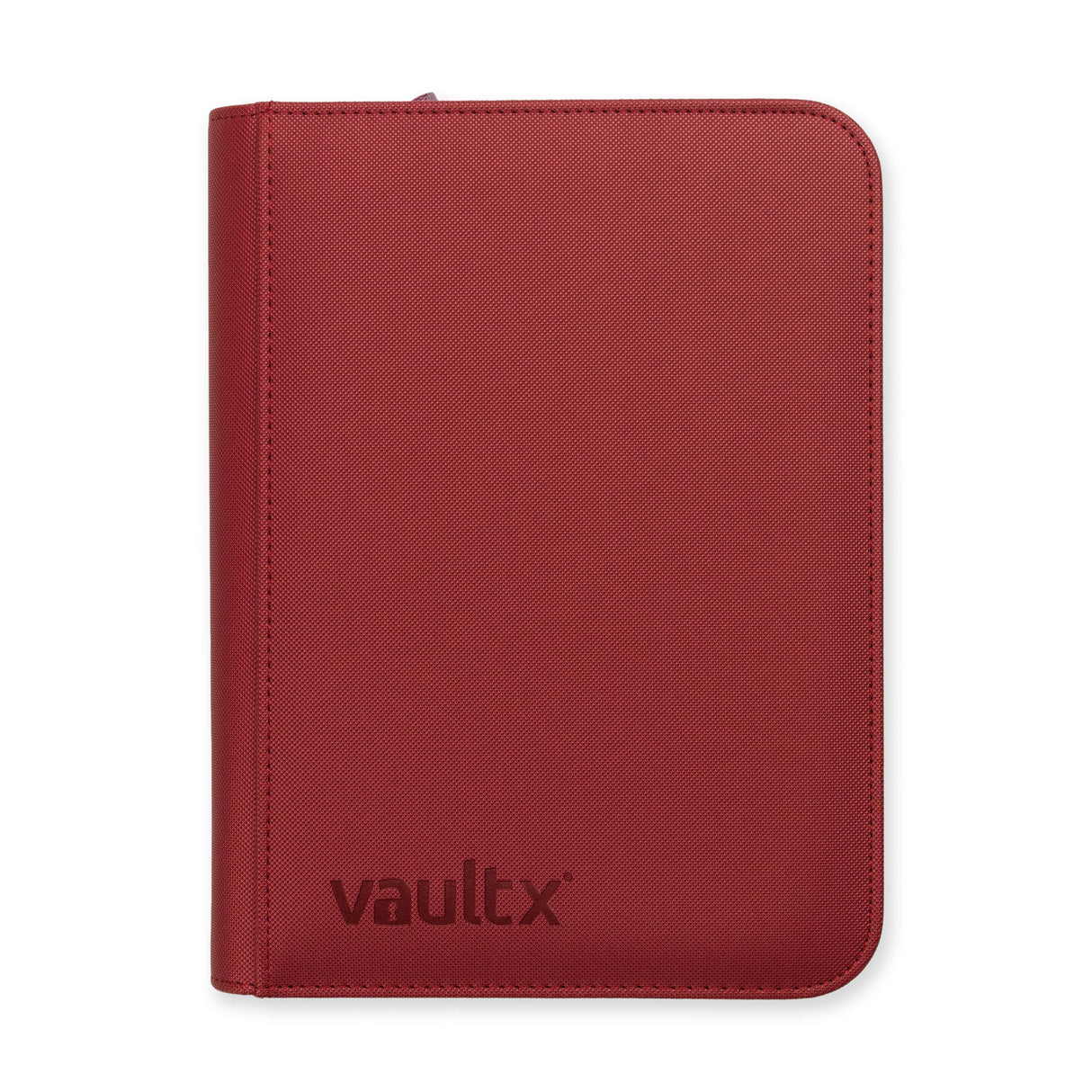 Vault X - 4-Pocket Exo-Tec® - Zip Binder - Metallic Red
