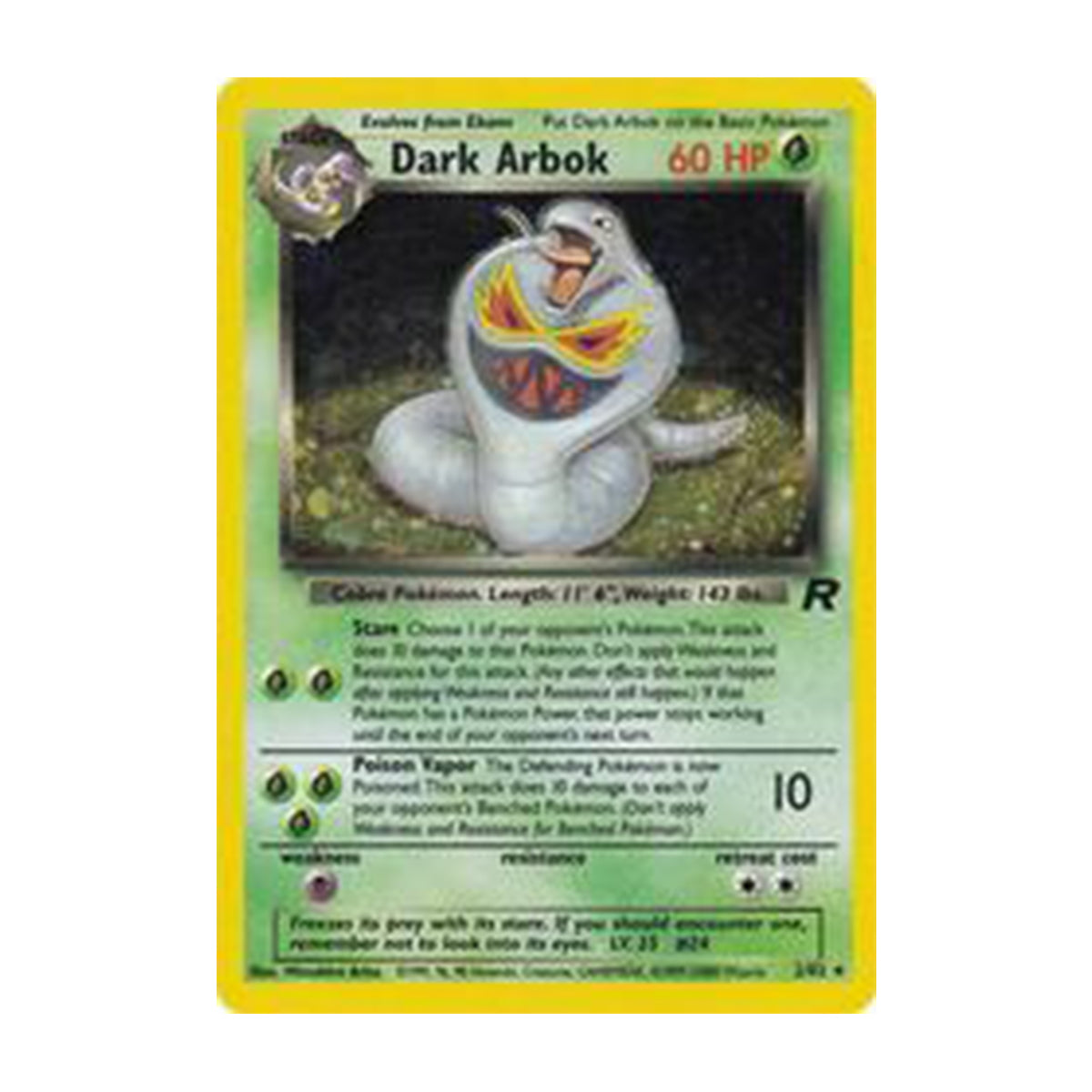 Dark Arbok 2/82 - Base Set - Team Rocket - Rare Holo