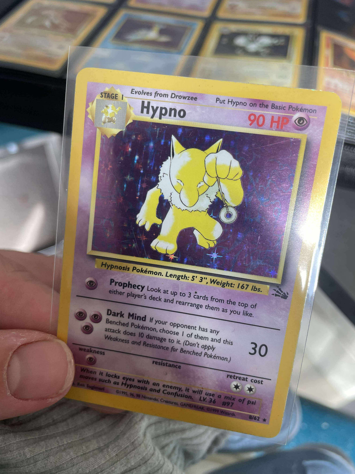 Pokemon - Complete 1999 Fossil Set 62/62 - Excellent to Lightly Played Condition - JET Cards