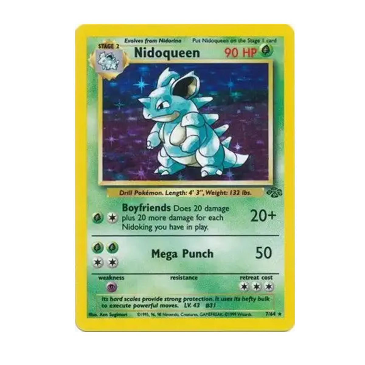 Nidoqueen 7/64 - Base Set - Jungle - Holo Rare