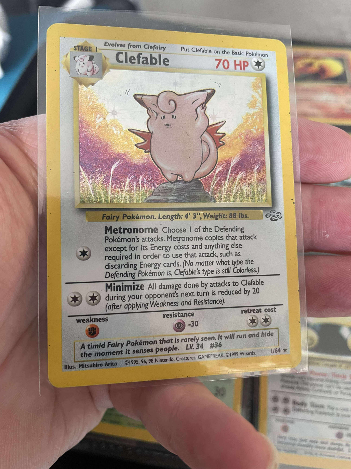 Pokemon - Complete 1999 Jungle Set - Lightly Played to Moderately Played - JET Cards