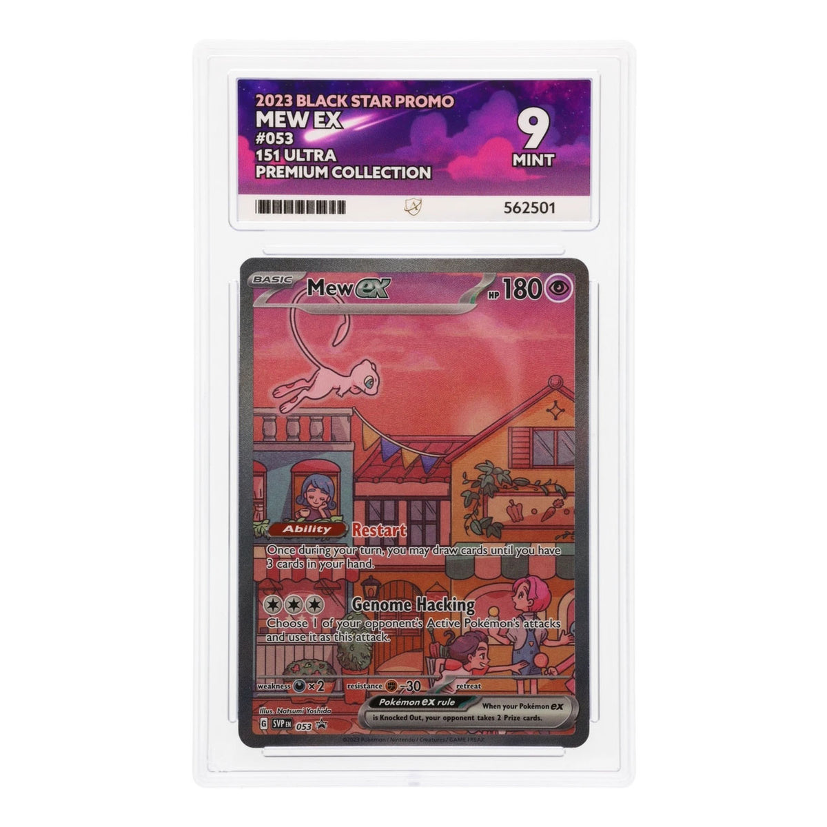 Pokemon - Scarlet & Violet - 151 - Mew EX - SVP053 (ACE 9 Art Label Graded Slab)