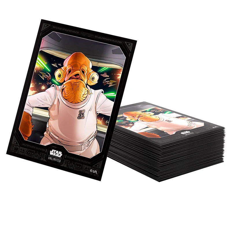 Gamegenic - Star Wars Unlimited - Art Sleeves - Admiral Ackbar (60 Sleeves) - JET Cards