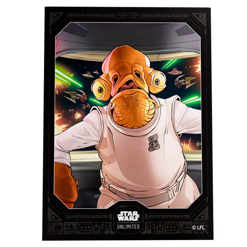 Gamegenic - Star Wars Unlimited - Art Sleeves - Admiral Ackbar (60 Sleeves) - JET Cards