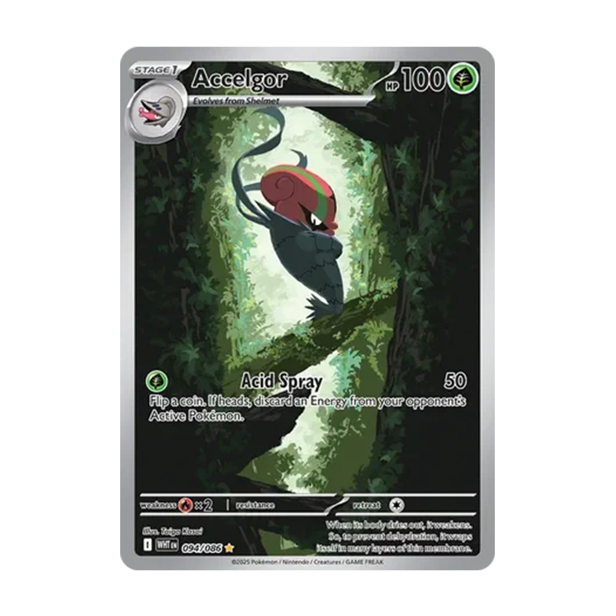 Accelgor 094/086 - Scarlet & Violet - White Flare - Illustration Rare