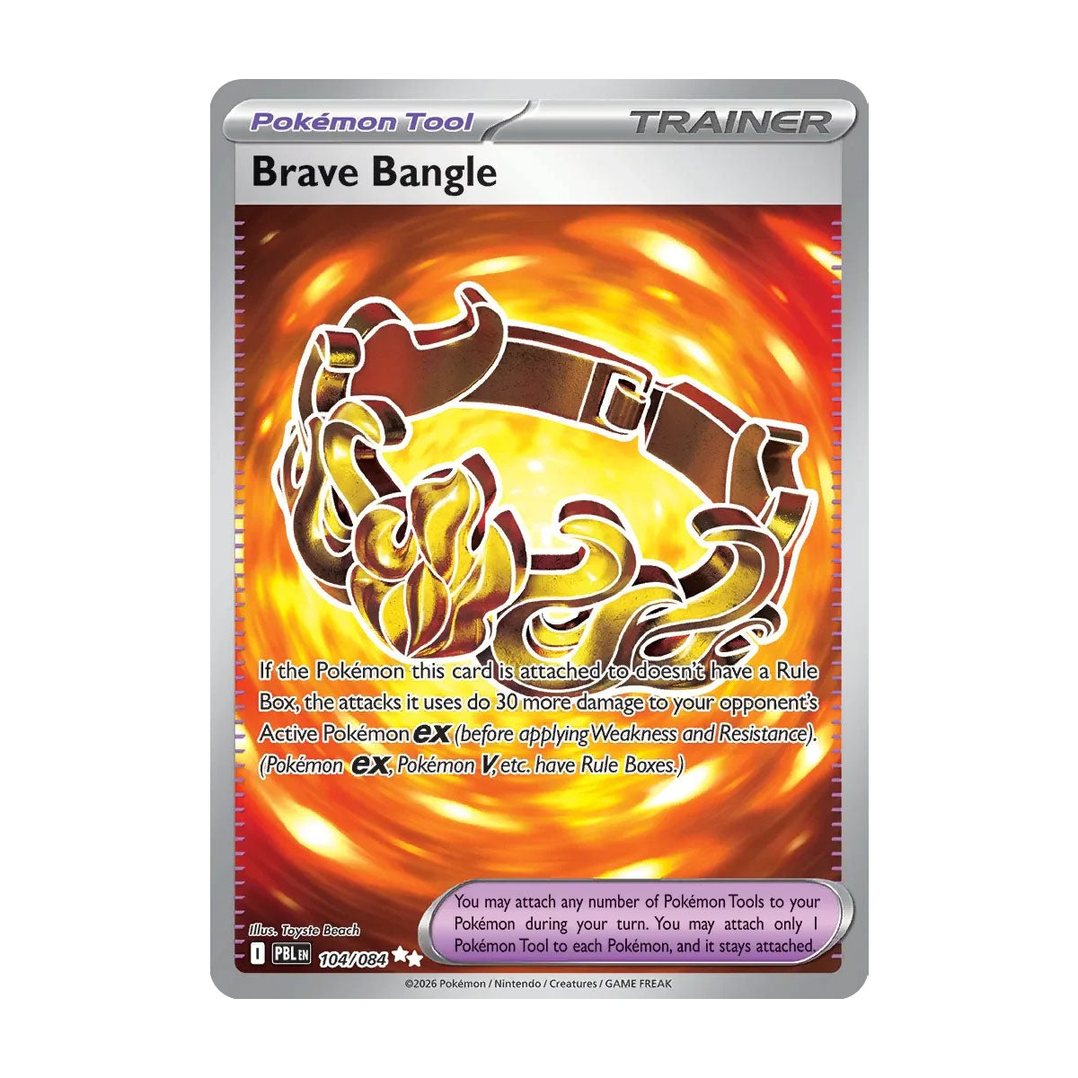 Brave Bangle 104/084 - Mega Evolution - Pitch Black - Ultra Rare