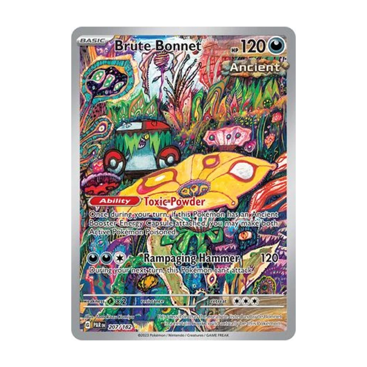 Brute Bonnet 207/182 - Scarlet & Violet - Paradox Rift - Illustration Rare