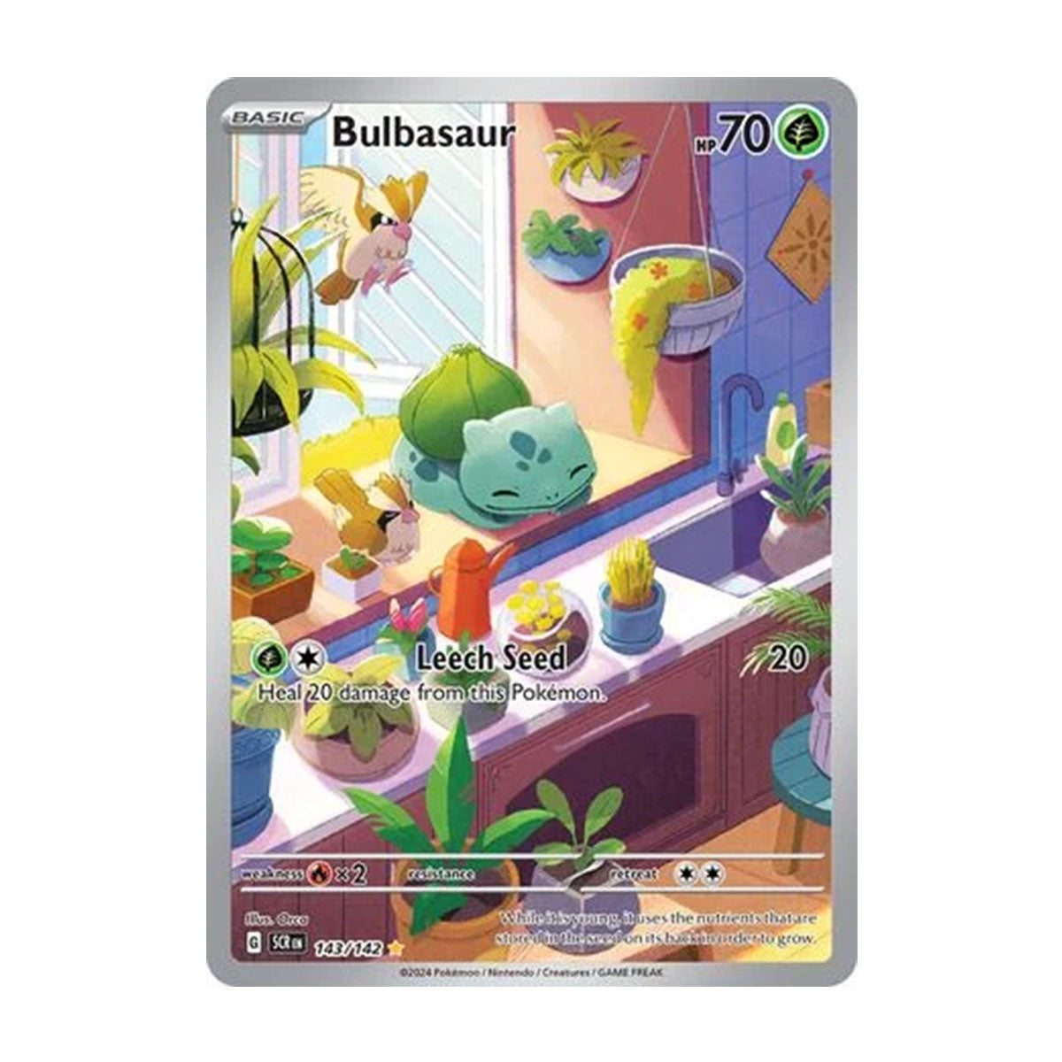 Bulbasaur 143/142 - Scarlet & Violet - Stellar Crown - Illustration Rare