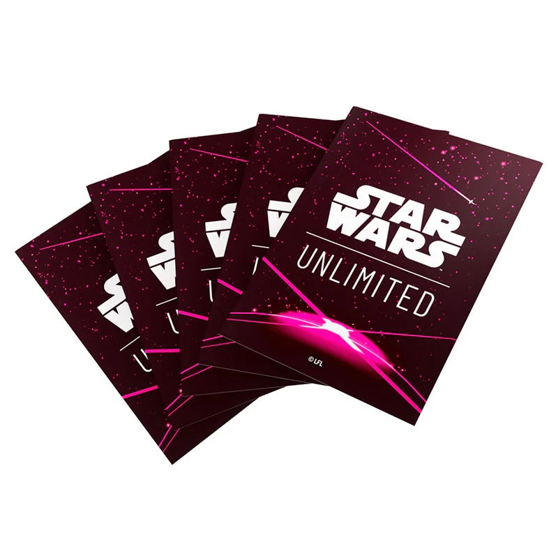 Gamegenic - Star Wars Unlimited - Art Sleeves - Card Back Magenta (60 Sleeves) - JET Cards