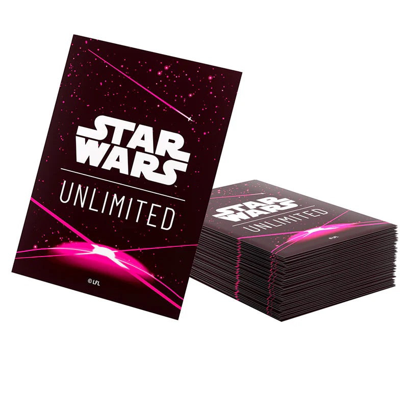 Gamegenic - Star Wars Unlimited - Art Sleeves - Card Back Magenta (60 Sleeves) - JET Cards