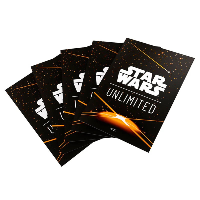 Gamegenic - Star Wars Unlimited - Art Sleeves - Card Back Orange (60 Sleeves) - JET Cards