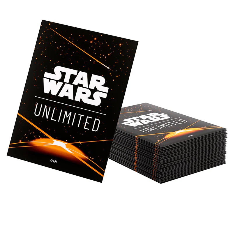 Gamegenic - Star Wars Unlimited - Art Sleeves - Card Back Orange (60 Sleeves) - JET Cards