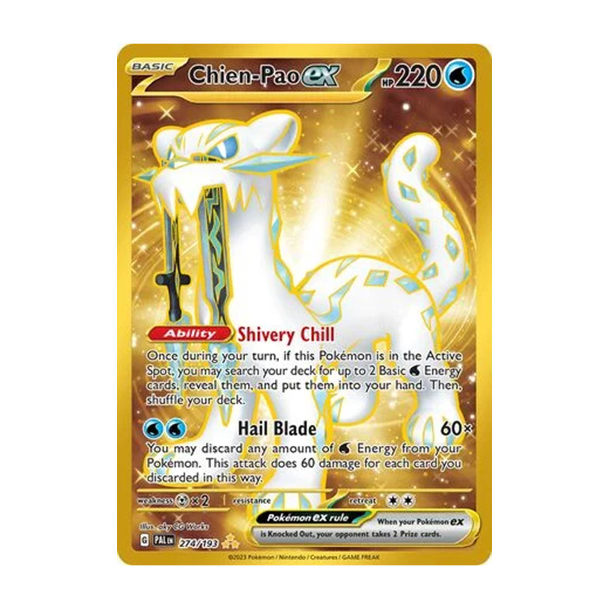 Chien-Pao EX 274/193 - Scarlet & Violet - Paldea Evolved - Hyper Rare
