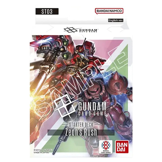 Gundam Card Game - Zeon's Rush ST03 - Starter Deck - JET Cards