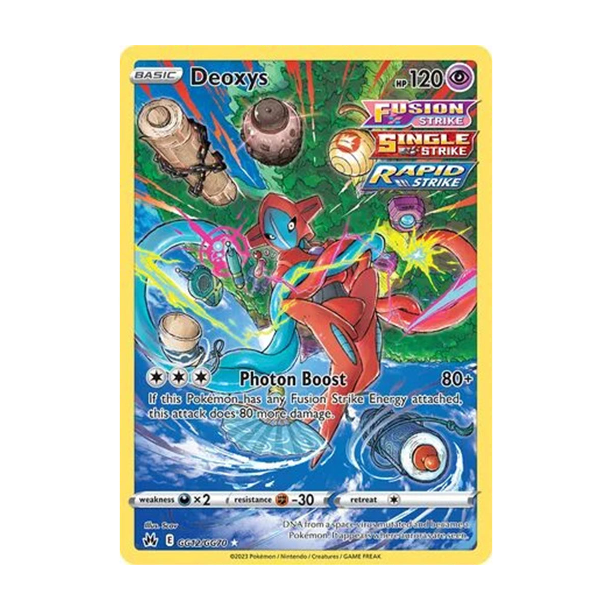 Deoxys GG12/GG70 - Sword & Shield - Crown Zenith - Rare Holo
