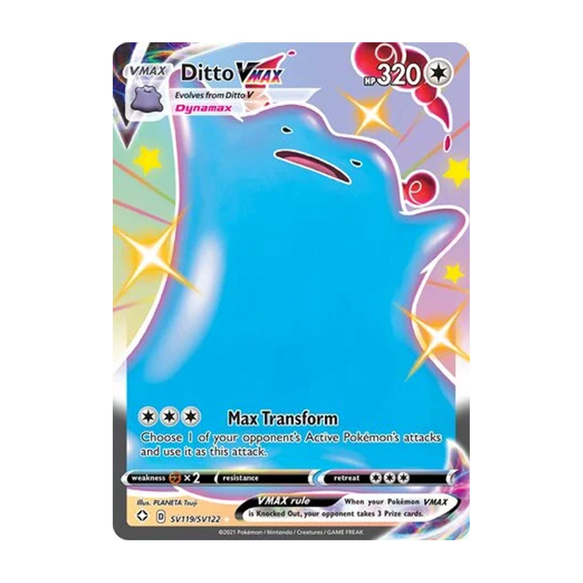 Ditto VMAX SV119/SV112 - Sword & Shield - Shining Fates - Shiny Rare VMAX