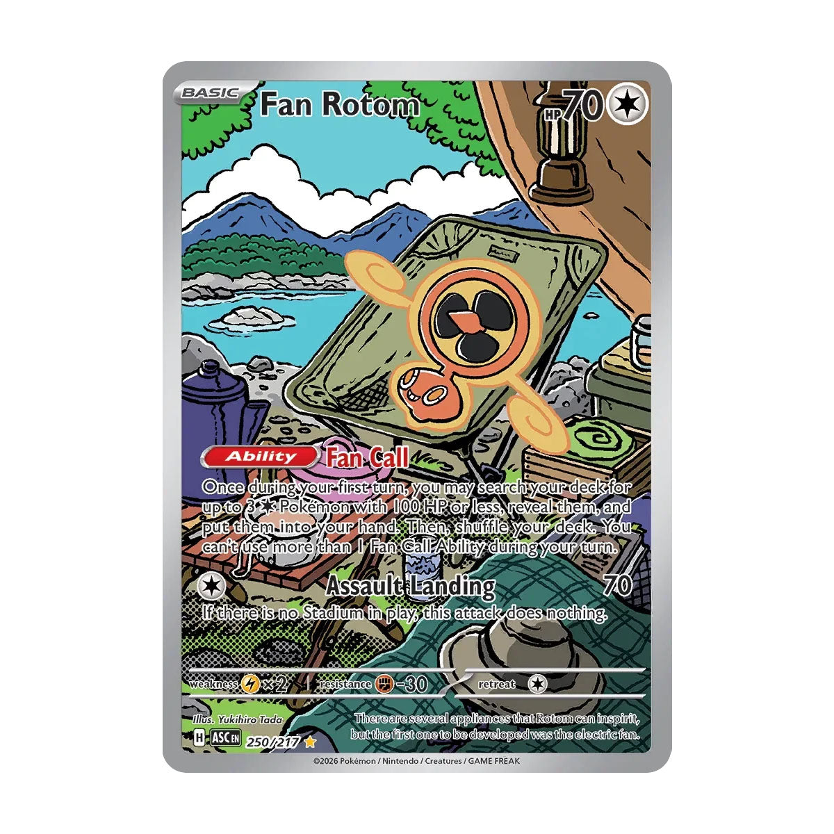 Fan Rotom 250/217 - Mega Evolution - Ascended Heroes - Illustration Rare