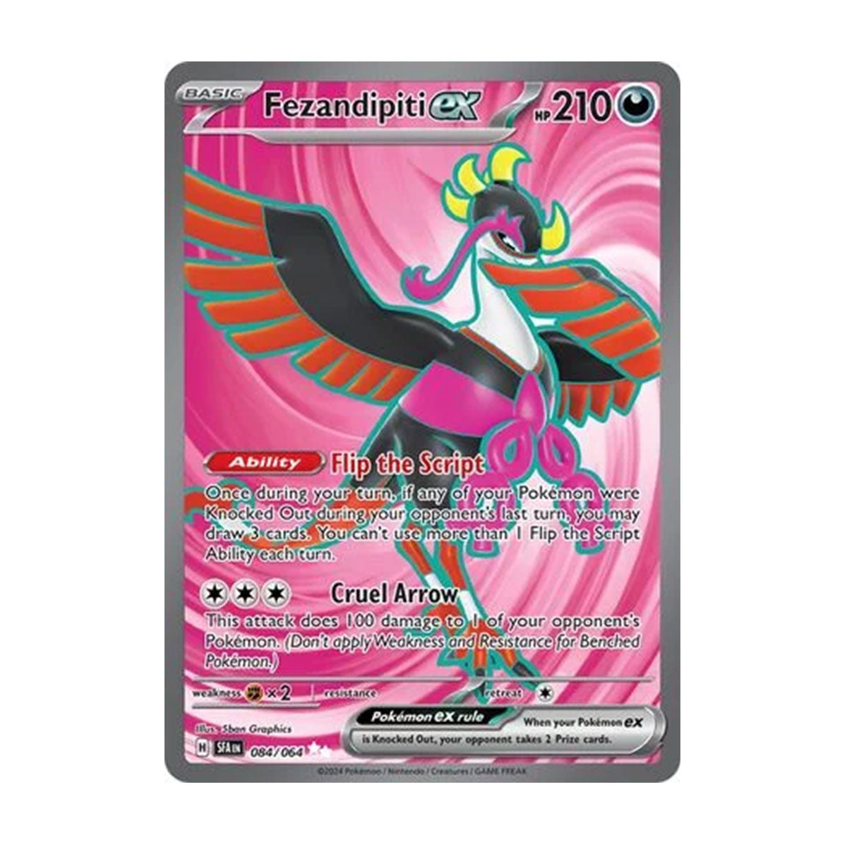 Fezandipiti EX 084/064 - Scarlet & Violet - Shrouded Fable - Ultra Rare