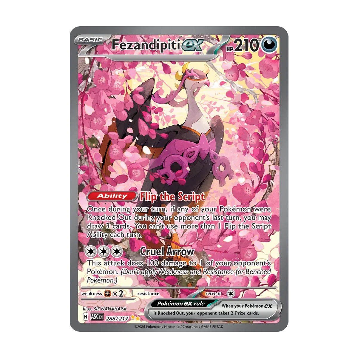 Fezandipiti EX 288/217 - Mega Evolution - Ascended Heroes - Special Illustration Rare