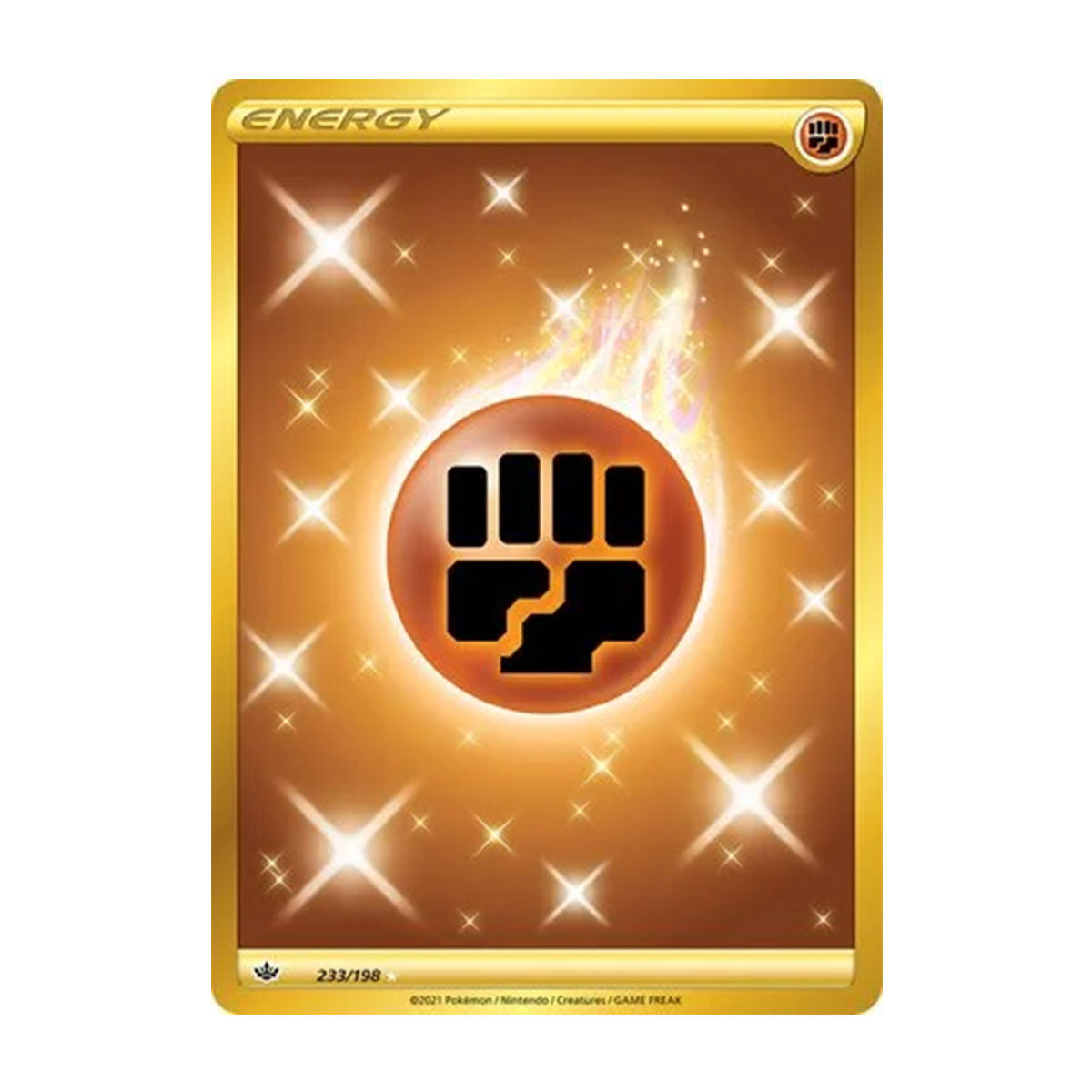 Fighting Energy 233/198 - Sword & Shield - Chilling Reign - Rare Secret