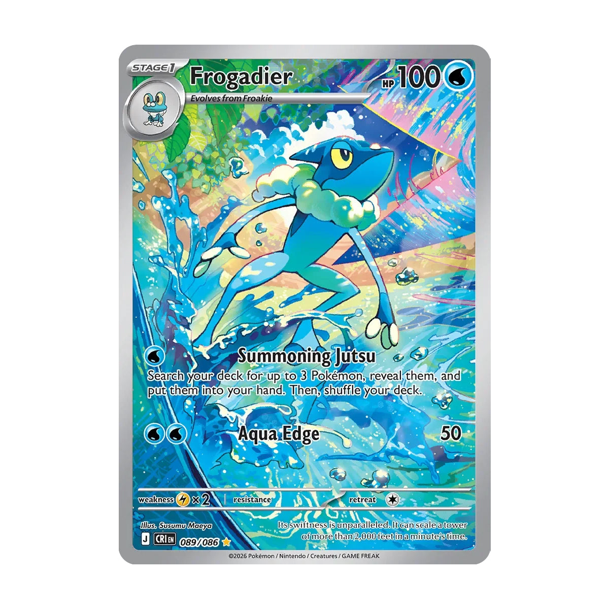 Frogadier 089/086 - Mega Evolution - Chaos Rising - Illustration Rare