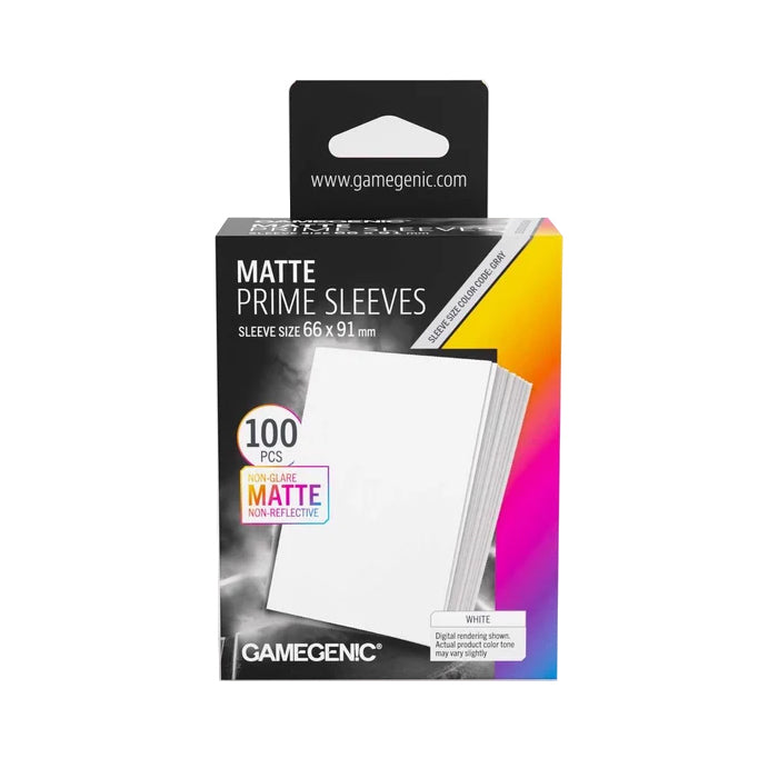 Gamegenic - Matte Prime Sleeves 100 White - V2