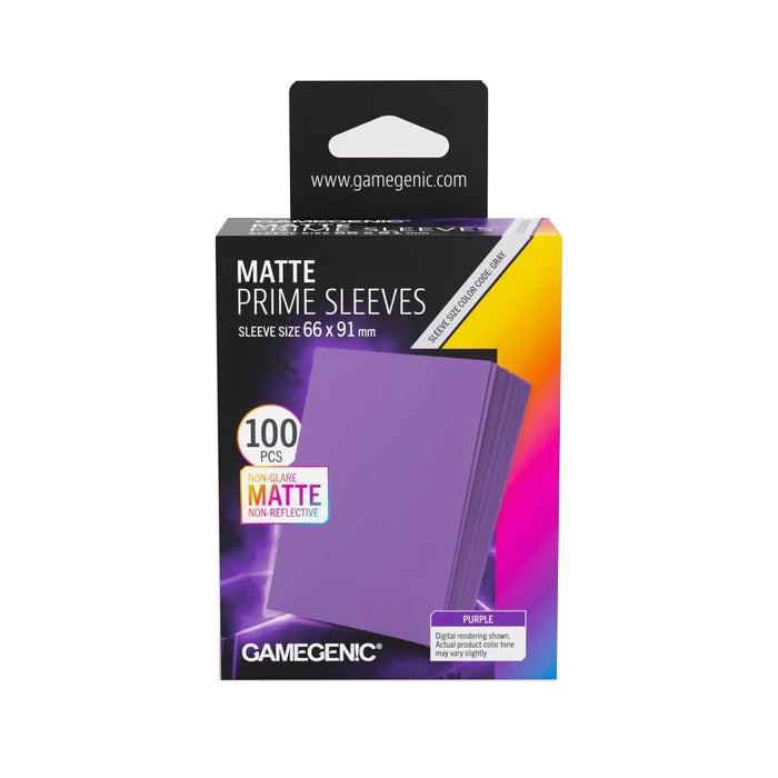 Gamegenic - Matte Prime Sleeves 100 Purple - V2