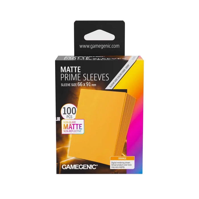 Gamegenic - Matte Prime Sleeves 100 Orange - V2