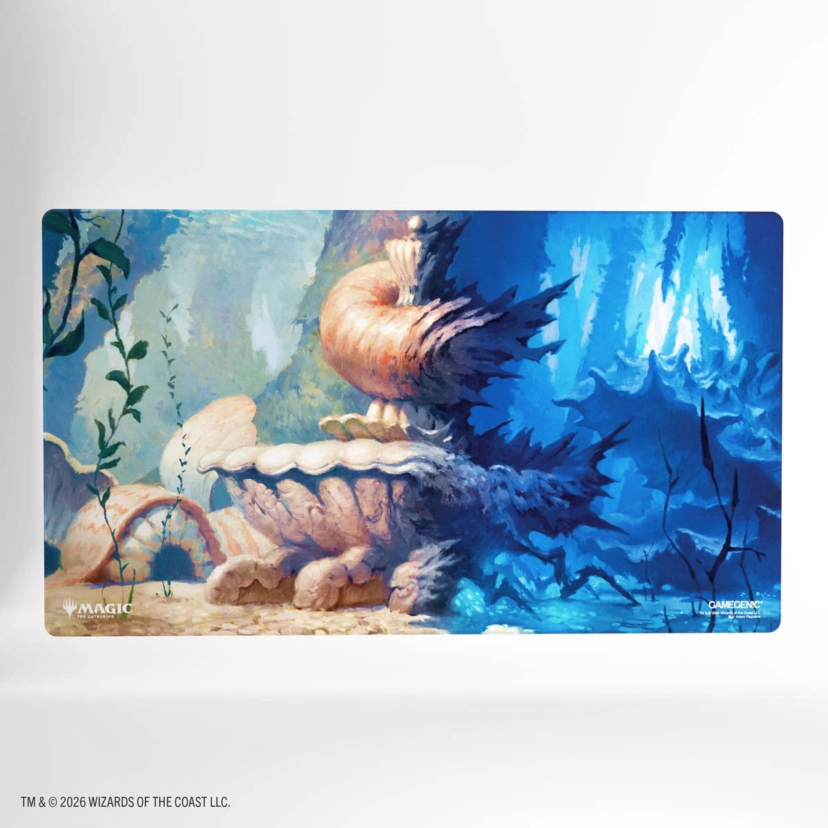 Gamegenic - Magic the Gathering - Lorwyn Eclipsed - Shiny Playmat - Hallowed Fountain - JET Cards