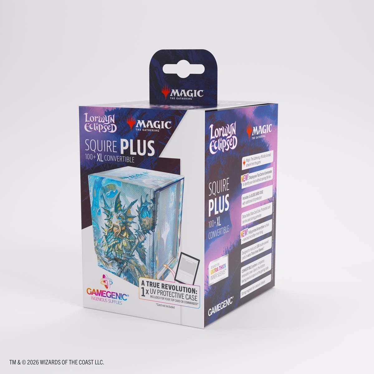 Gamegenic - Magic the Gathering - Lorwyn Eclipsed - Squire PLUS 100+ XL - Sygg, Wanderwine Wisdom/Sygg, Wanderbrine Shield - JET Cards