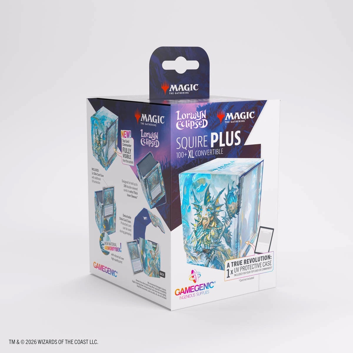 Gamegenic - Magic the Gathering - Lorwyn Eclipsed - Squire PLUS 100+ XL - Sygg, Wanderwine Wisdom/Sygg, Wanderbrine Shield - JET Cards