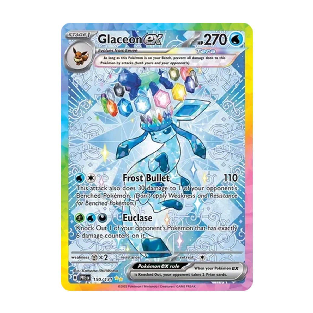 Glaceon EX 150/131 - Scarlet & Violet - Prismatic Evolutions - Special Illustration Rare