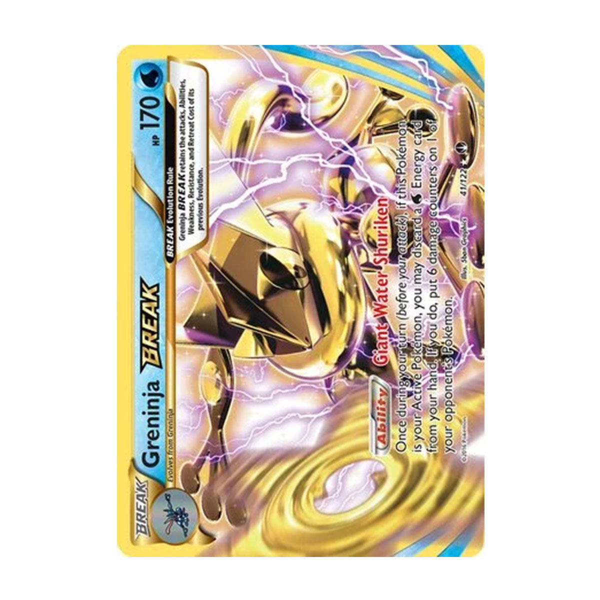 Greninja BREAK 41/122 - XY - BREAKpoint - Rare BREAK