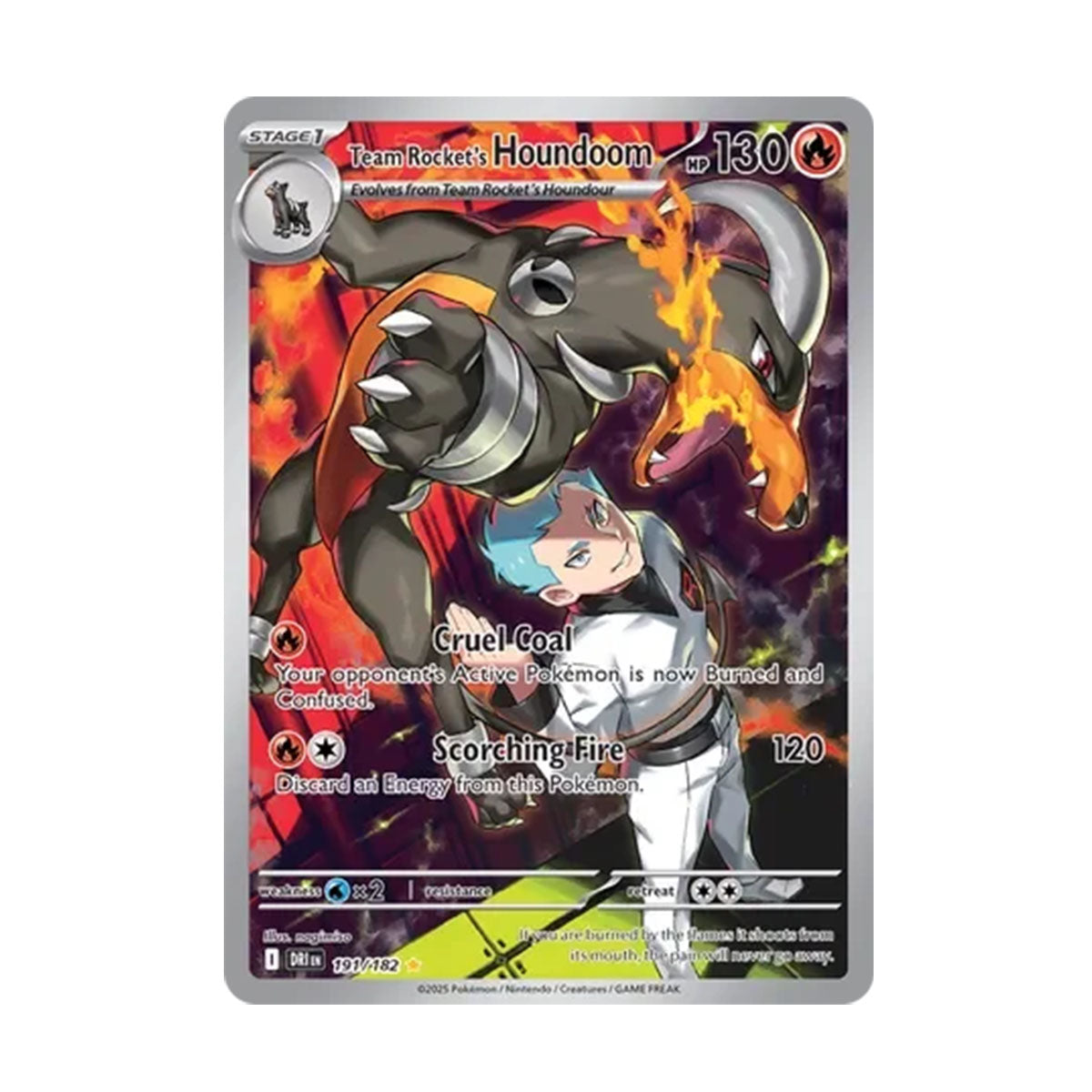 Team Rocket's Houndoom 191/182 - Scarlet & Violet - Destined Rivals - Illustration Rare