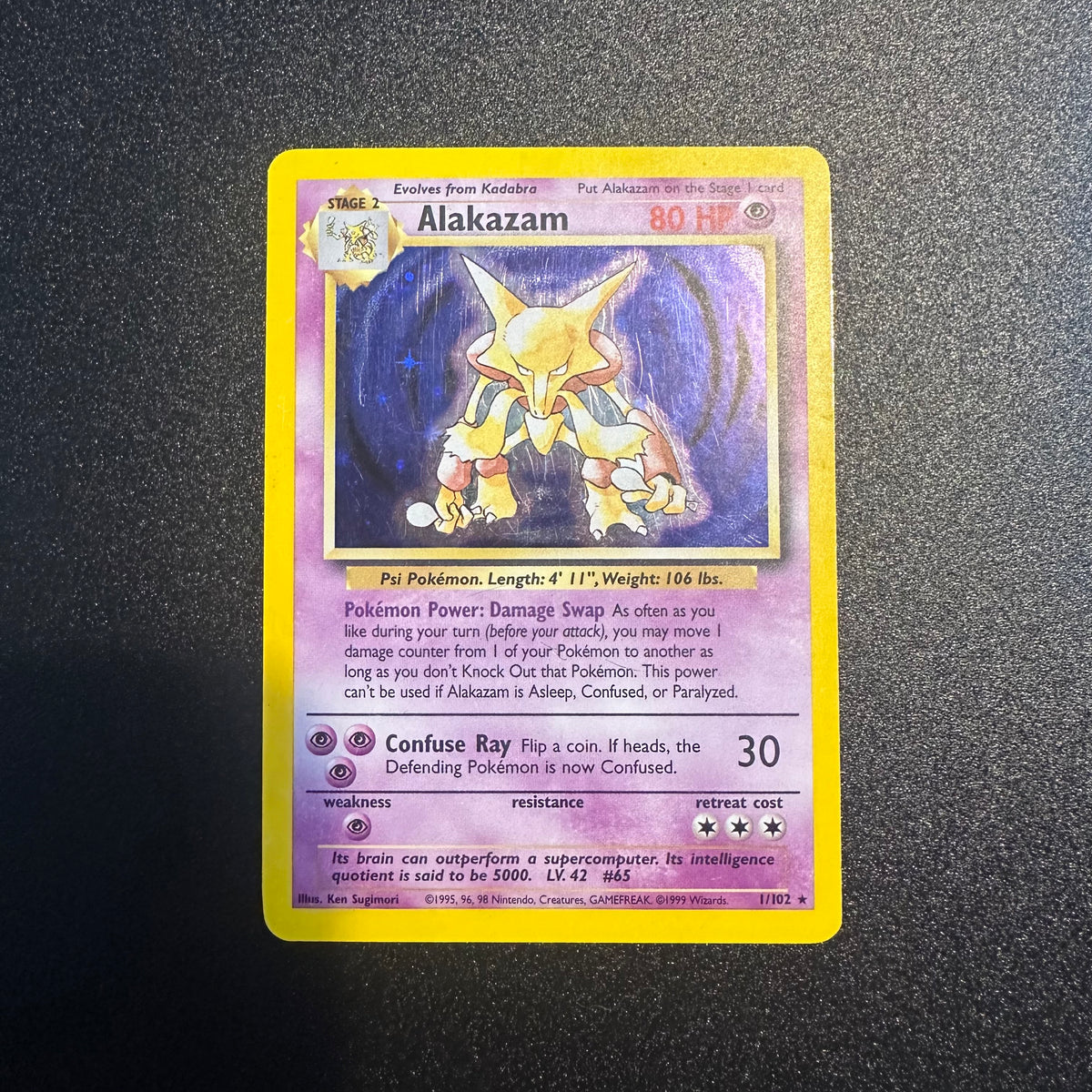 Pokemon - Complete 1999 Base Set 102/102 - Lightly Played to Moderately Played Condition