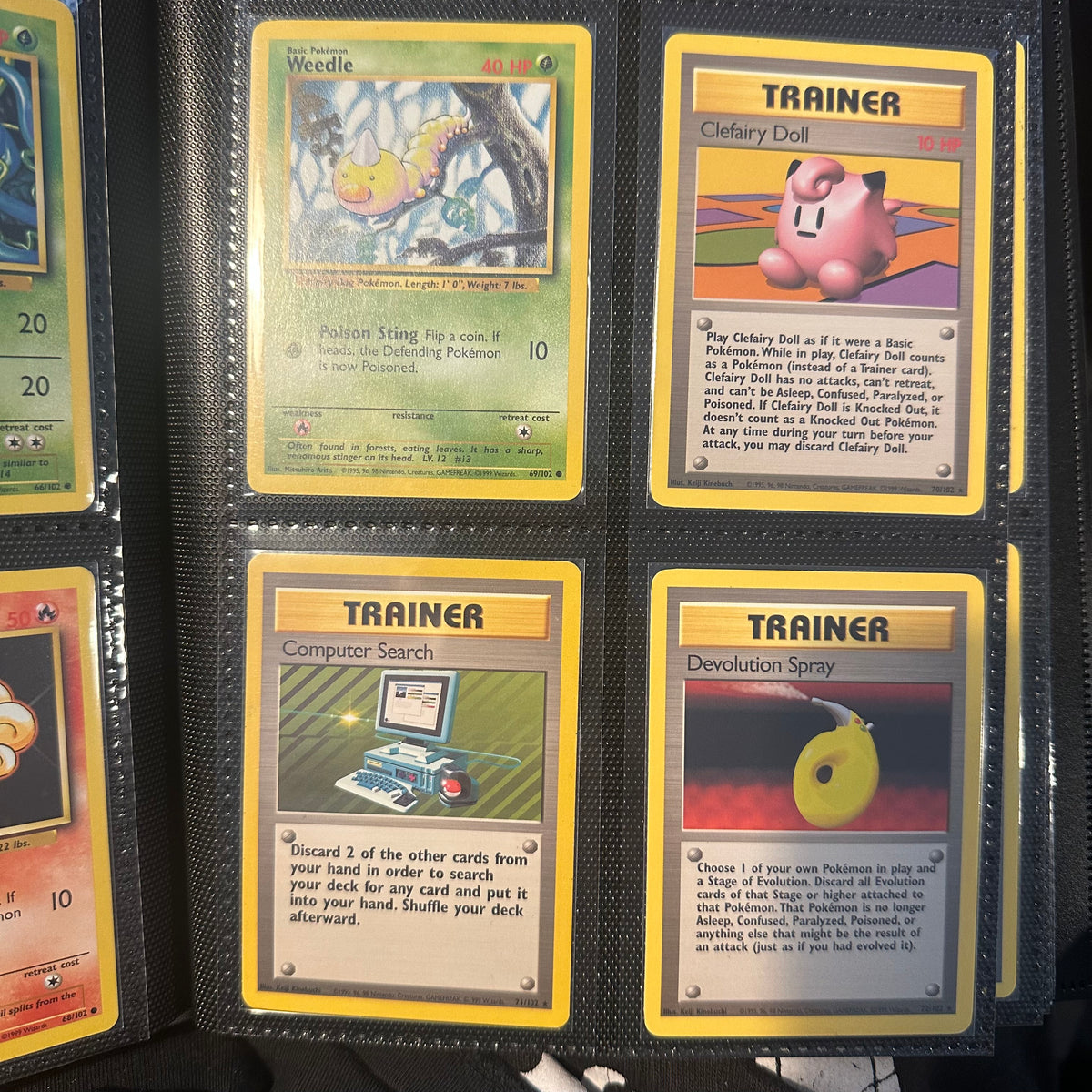 Pokemon - Complete 1999 Base Set 102/102 - Lightly Played to Moderately Played Condition