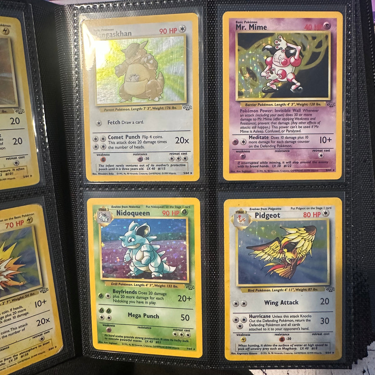 Pokemon - Complete 1999 Jungle Set - Lightly Played to Moderately Played
