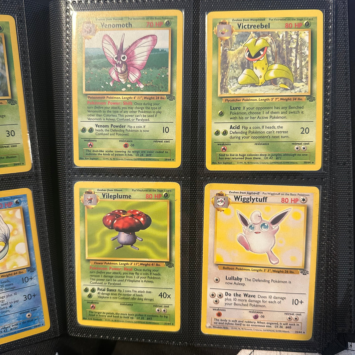 Pokemon - Complete 1999 Jungle Set - Lightly Played to Moderately Played